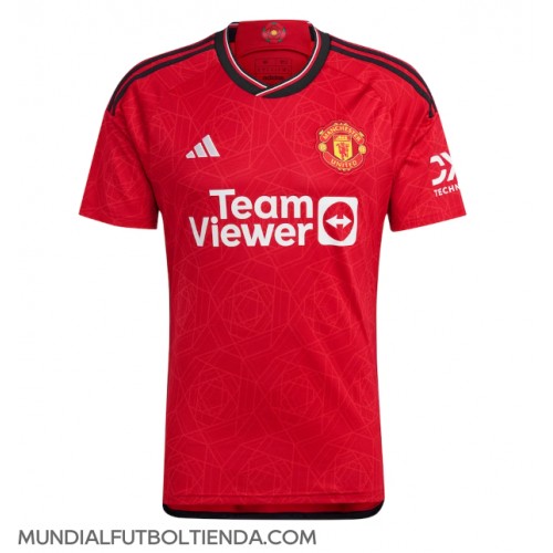Camiseta Manchester United Primera Equipación Replica 2023-24 mangas cortas